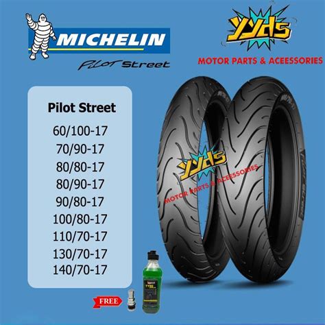 Michelin Tire Pilot Street Pilot Street2 Tubeless With Free Sealant And