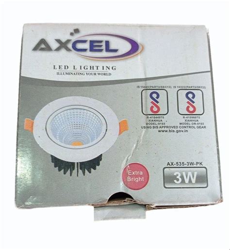 W Axcel Led Spot Light Round Warm White At Rs Box In Agra Id