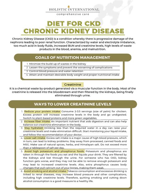 Diet For CKD | PDF | Chronic Kidney Disease | Kidney