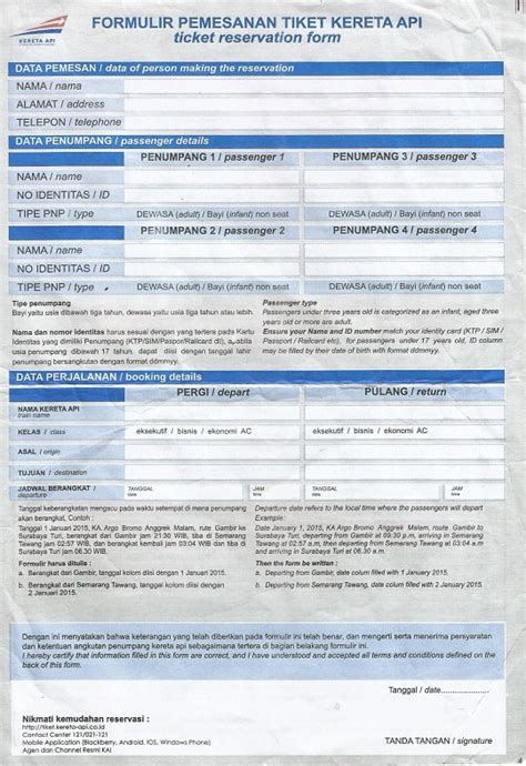 Detail Contoh Formulir Pembelian Koleksi Nomer