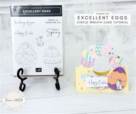 Excellent Eggs Easter Wreath Card Circle Wreath Series 10 In 2024