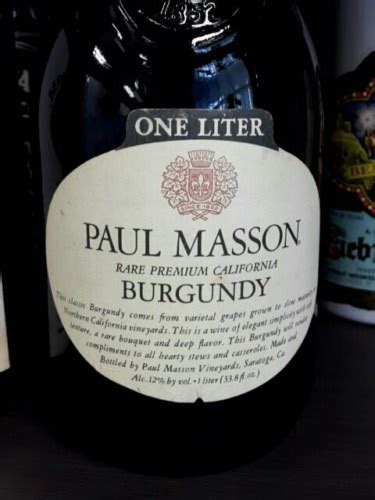 Paul Masson Burgundy Rare Premium Vivino