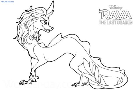 Raya And The Last Dragon Coloring Page Free Coloring Page Coloring Nation