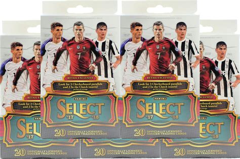 201718 Panini Select Soccer 20ct Retail Box Lot Of 5 Da Card World