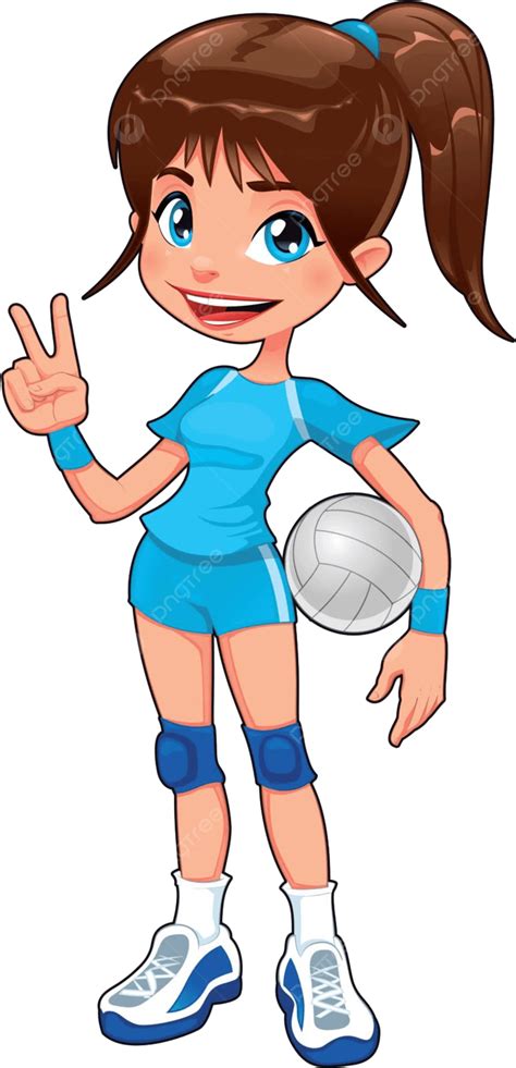 Joven Jugador De Voleibol Chica Dama Camiseta Vector Png Chica Dama