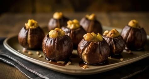 Premium Photo Deliciously Decadent Chocolatedipped Figs With A Hint