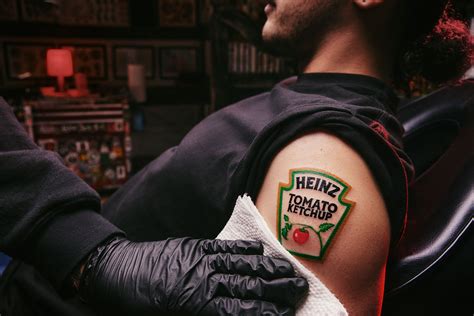 Heinz Introduces A Tattoo Stencil For Its Hardcore Fans