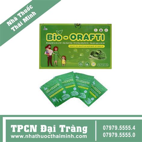 Thực Phẩm Bảo Vệ Sức Khỏe Hỗ Trợ Ngừa Táo Bón Bio Orafti Hộp 20 Gói