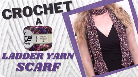 Fast And Easy Trellis Ladder Yarn Crocheted Scarf Diy Tutorial Youtube