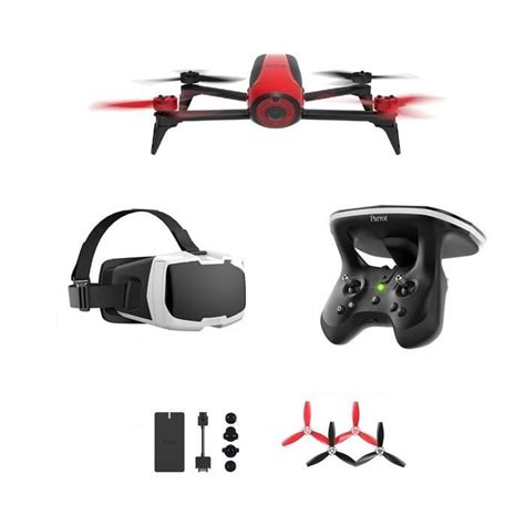 Drone Parrot Bebop Rouge Pack Fpv Cdiscount Jeux Jouets