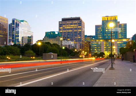 Skyline at Night, Ottawa, Ontario, Canada Stock Photo - Alamy