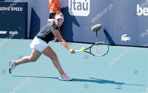 Kristina Kucova Slovakia Returns Ball Ashleigh Editorial Stock Photo