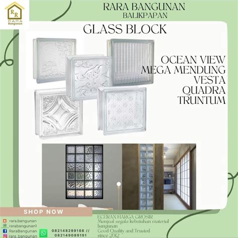 Jual Mulia Glass Block Balok Kaca Cm Shopee Indonesia