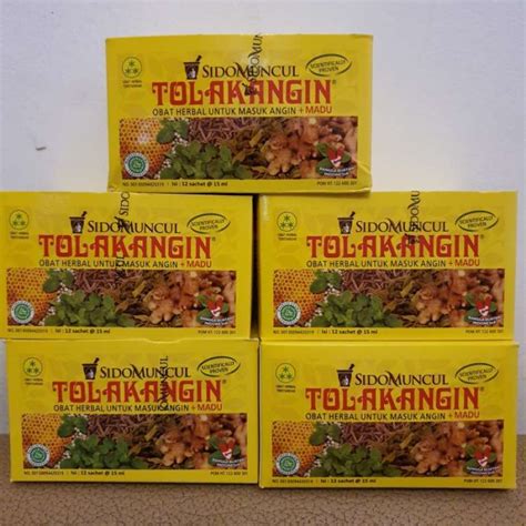 Jual Tolak Angin Cair Sido Muncul Isi 12 Sachet Per Dus Jamu Herbal