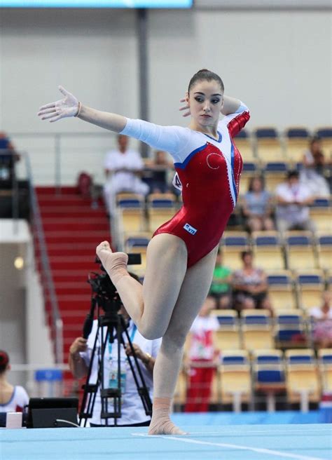 Aliya Mustafina On Floor At The 2013 Universiade Sport Gymnastics