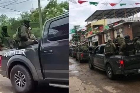 Presuntos Sicarios Del Cjng Desfilan Armados En Fiesta Religiosa En