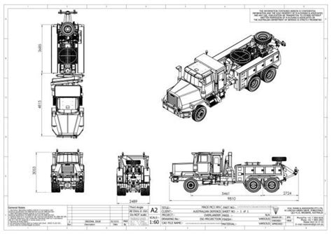 orthographic projection  mack mc overlander