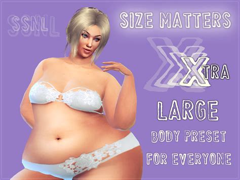 Ssnl S Freaky Corner Size Matters Xtra Large Body Preset For All