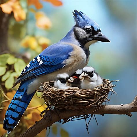 Premium Photo | Explore the nesting habits of Blue Jays and how they ...