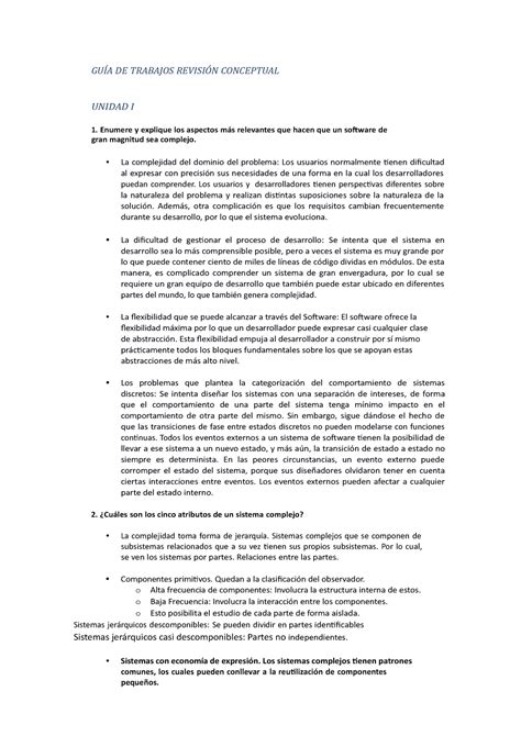 POO guia preguntas asdasd GUÍA DE TRABAJOS REVISIÓN CONCEPTUAL