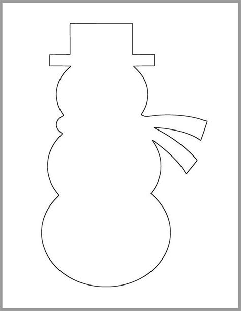 9 Inch Snowman Printable Template-instant Download-classroom Crafts-kids Holiday Crafts-holiday ...