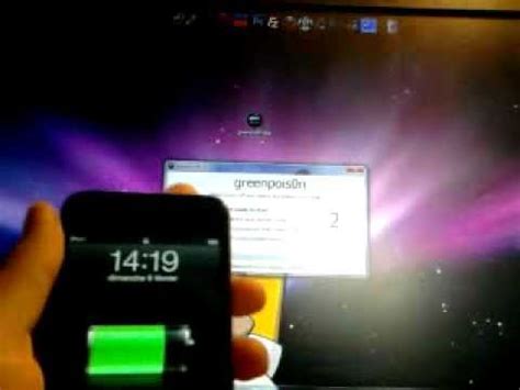 Jailbreak 4 2 1 Untethered Avec Greenpois0n RC5 Pour Ipod Touch 4G