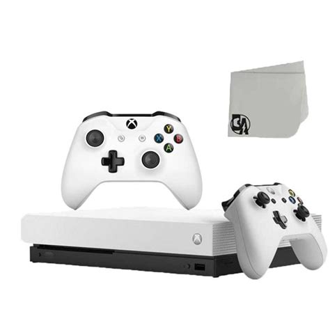 Microsoft Xbox One X 1tb Gaming Console White With 2 Robot White Controller Included Bolt Axtion