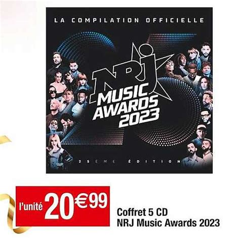 Promo Coffret 5 Cd Nrj Music Awards 2023 Chez Cora ICatalogue Fr