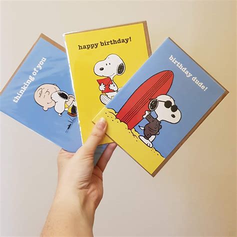 Snoopy Birthday Card Snoopy Card Comic Book Card Happy | Etsy