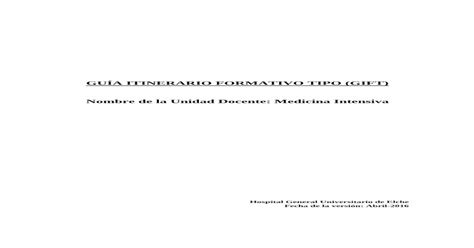 GUÍA ITINERARIO FORMATIVO TIPO GIFT Nombre 1 5 Controlar