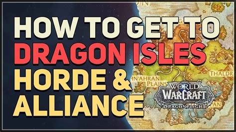 How To Get To Dragon Isles Wow Dragonflight Youtube