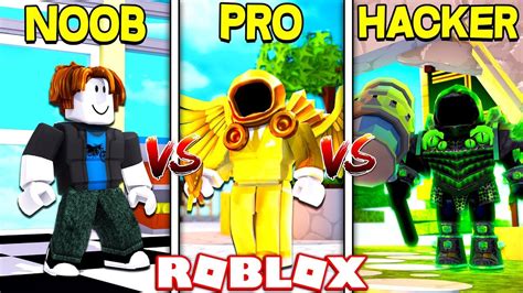 Noob Vs Pro Vs Hacker In Roblox Youtube