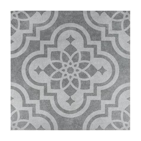 Grey Patterned Outdoor Floor Tiles Floor Roma