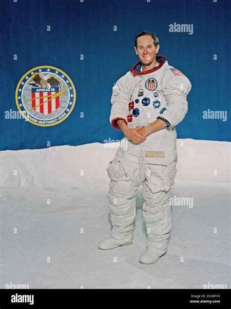 January 1972 Astronaut Charles M Duke Jr Stock Photo Alamy