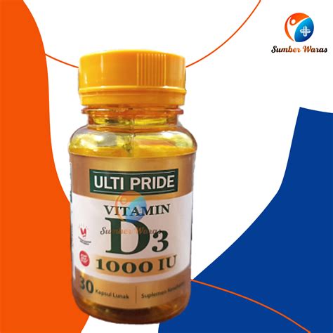 ULTI PRIDE VITAMIN D3 1000 IU BOTOL ISI 30 KAPSUL Lazada Indonesia