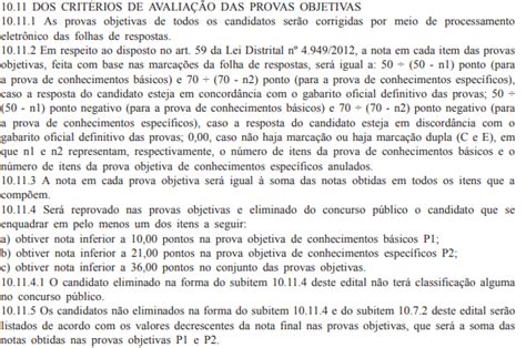 Como Funciona O C Lculo Da Nota Na Prova Objetiva Da Pcdf