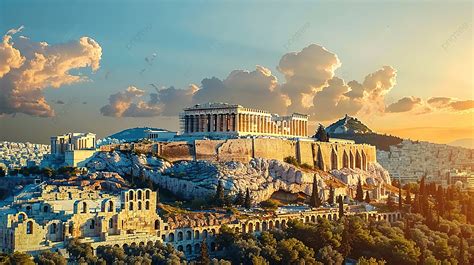 Akropolis Athena Odeon Herodes Atticus Amfiteater Reruntuhan Yunani