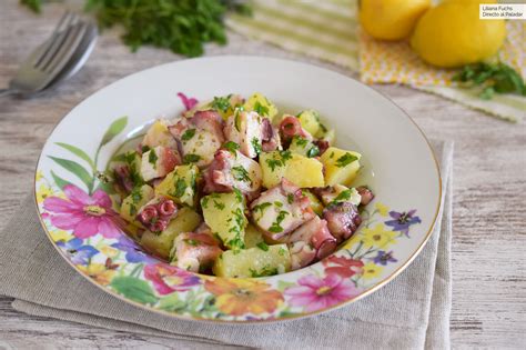 Ensalada Italiana De Pulpo Y Patata Receta De Cocina F Cil Sencilla Y