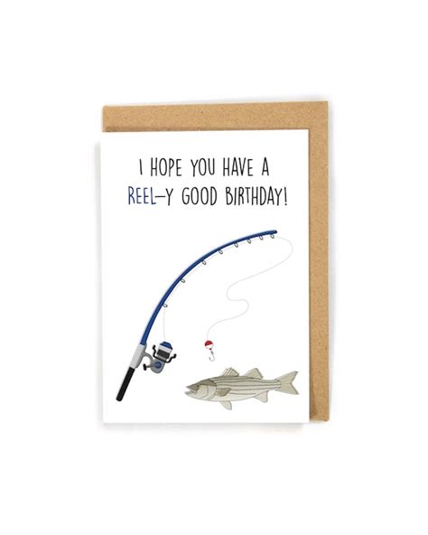 Fishing Birthday Card Birthday Card for Him Birthday Card - Etsy