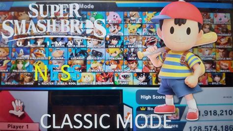 Super Smash Bros Ultimate Classic Mode Ness YouTube