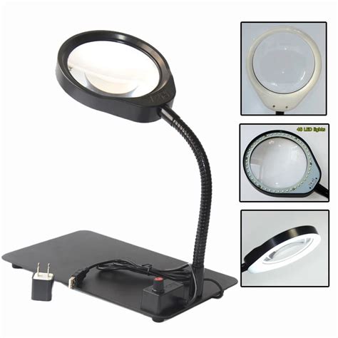 X New Style Lighted Magnifier Table Top Desk Led Lamp Reading X