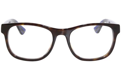 Gucci Gg On Eyeglasses Men S Black Full Rim Square Shape