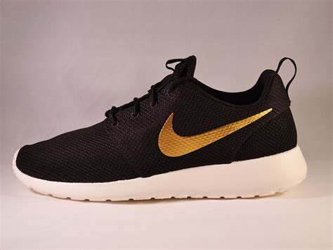 Custom Nike Roshe Run Gold Swoosh By UnleashedKustoms On Etsy