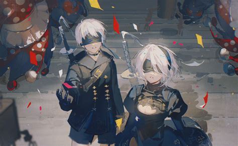 2B and 9S Art by @humi90151708 : r/NieRAutomataGame