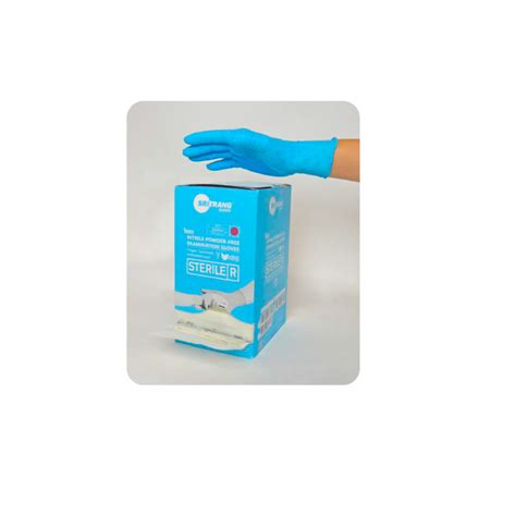 Guanti In Nitrile Senza Polvere Sterili Blu Certificati 374 5