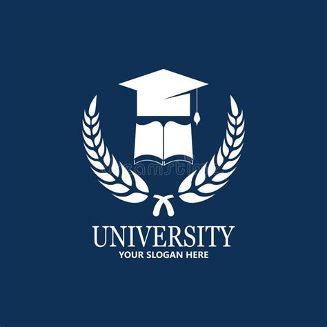 University Academy School And Course Logo Design Template Stock