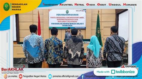 Penandatanganan Pakta Integritas Perjanjian Kinerja Komitmen Bersama