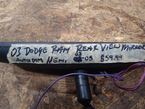 Dodge Ram Interior Auto Dimming Rear View Mirror Ebay