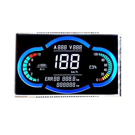 7 Segment Customized LCD Screen HTN Display Mode Monochrome For Smart