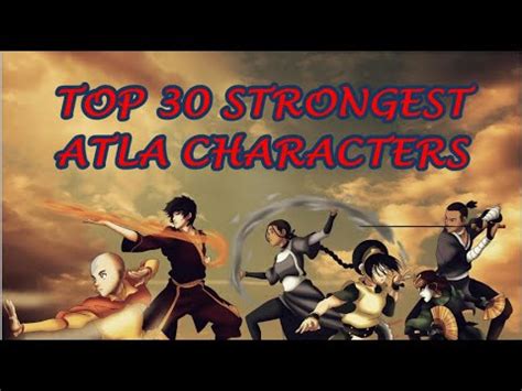 Top 30 Strongest Avatar The Last Airbender Characters YouTube